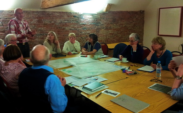 2B meeting with the Better Barrow committee to discuss the design of the Market Place