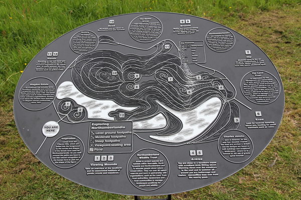 Image: Interpretation board showing plan of 