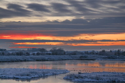 North Cave Wetlands - Winter Sunset