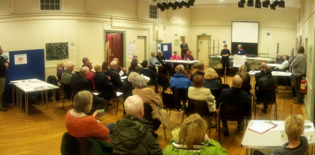 2B's Elizabeth presents to the Neighbourhood Plan Consultation Evening