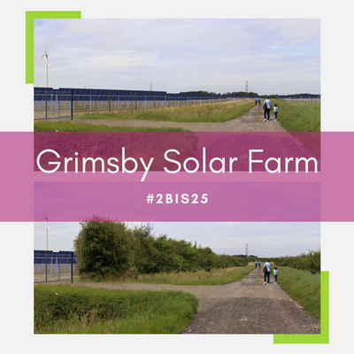 Grimsby Solar Farm - before and after photomontage
