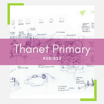 Hand pencil sketch of new school playground plan