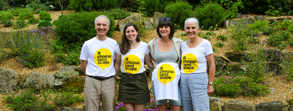 2B Team photo with #chooselandscape tshirts on