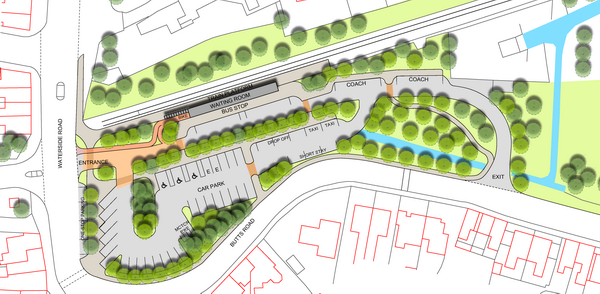 Design option 2 for Barton Interchange