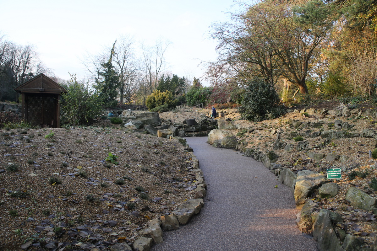 Replanted Rock Garden with accessible path