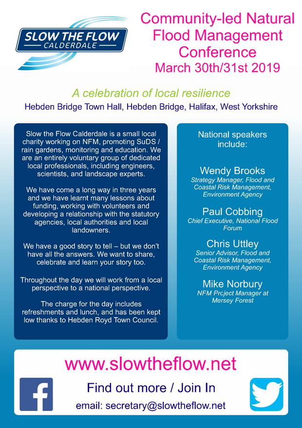 You Can Slow The Flow: Calderdale Conference Poster