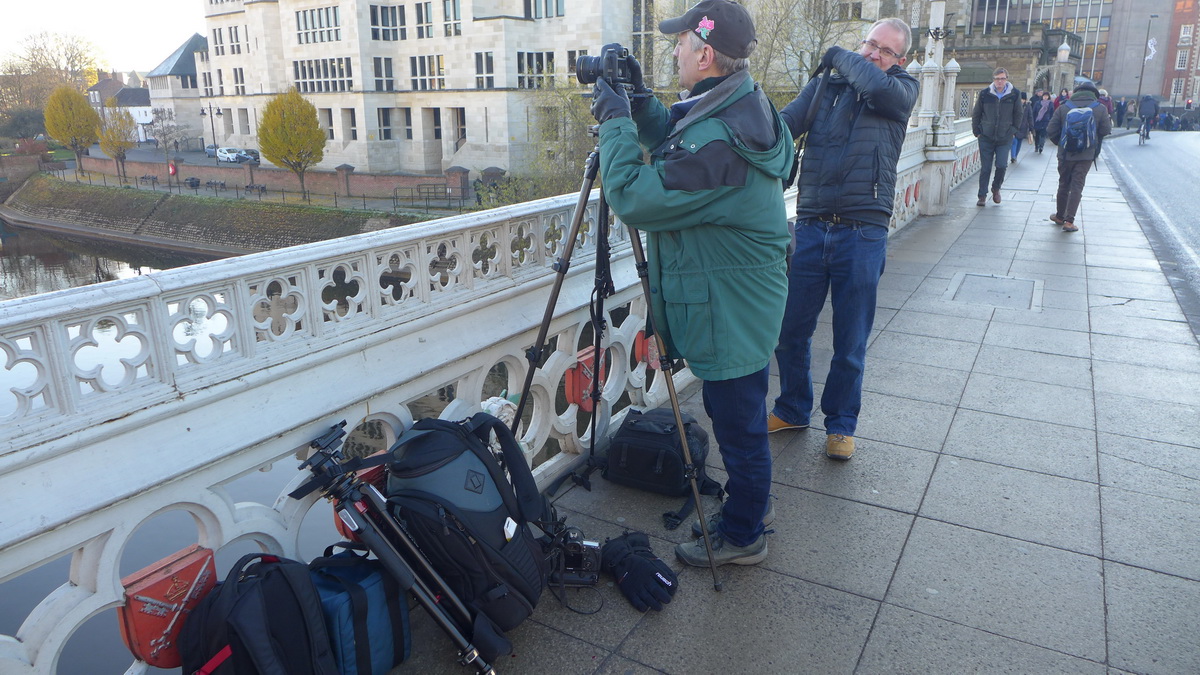 taking test photos at a workshop in York 