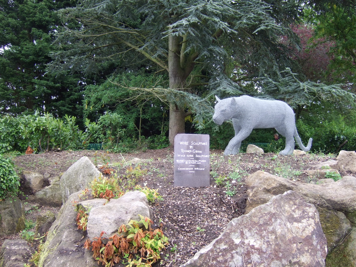 Rock Garden lying fallow – with wire sculptures - 2017